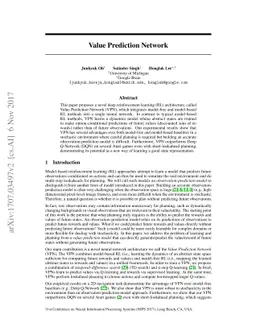 Value Prediction Network