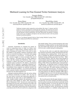 Multitask Learning for Fine-Grained Twitter Sentiment Analysis