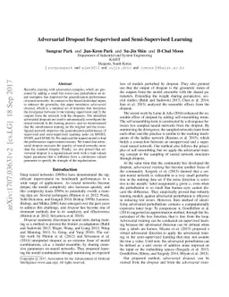 Adversarial Dropout for Supervised and Semi-supervised Learning