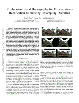 Pixel-variant Local Homography for Fisheye Stereo Rectification
  Minimizing Resampling Distortion