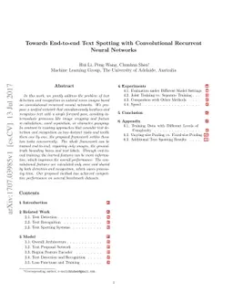 Towards End-to-end Text Spotting with Convolutional Recurrent Neural
  Networks