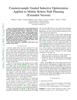 Counterexample Guided Inductive Optimization Applied to Mobile Robots
  Path Planning (Extended Version)