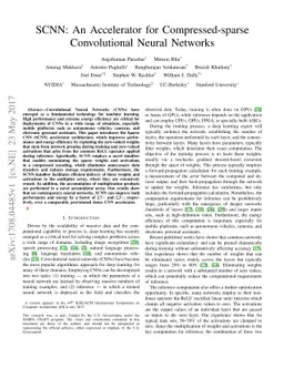 SCNN: An Accelerator for Compressed-sparse Convolutional Neural Networks