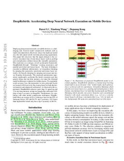 DeepRebirth: Accelerating Deep Neural Network Execution on Mobile
  Devices