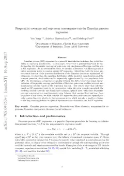 Frequentist coverage and sup-norm convergence rate in Gaussian process
  regression