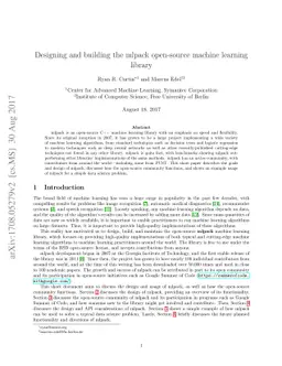 Designing and building the mlpack open-source machine learning library