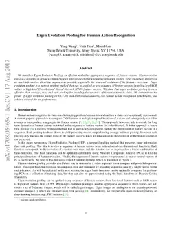 Eigen Evolution Pooling for Human Action Recognition