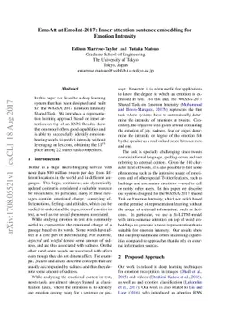EmoAtt at EmoInt-2017: Inner attention sentence embedding for Emotion
  Intensity