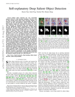 Self-explanatory Deep Salient Object Detection