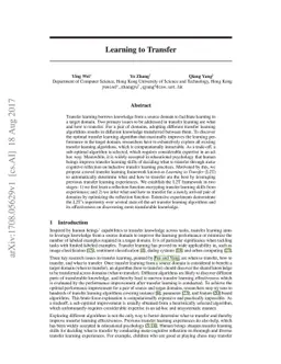 Learning to Transfer