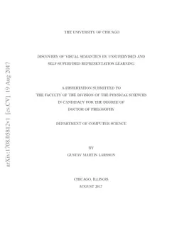 Discovery of Visual Semantics by Unsupervised and Self-Supervised
  Representation Learning