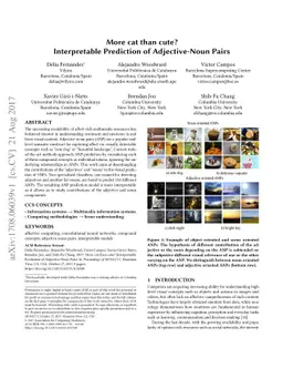 More cat than cute? Interpretable Prediction of Adjective-Noun Pairs