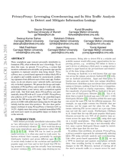 PrivacyProxy: Leveraging Crowdsourcing and In Situ Traffic Analysis to
  Detect and Mitigate Information Leakage