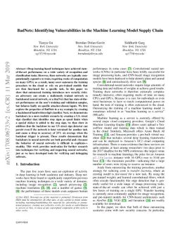BadNets: Identifying Vulnerabilities in the Machine Learning Model
  Supply Chain