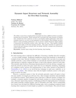 Dynamic Input Structure and Network Assembly for Few-Shot Learning