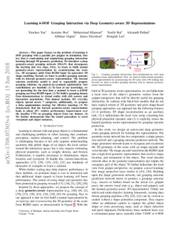 Learning 6-DOF Grasping Interaction via Deep Geometry-aware 3D
  Representations