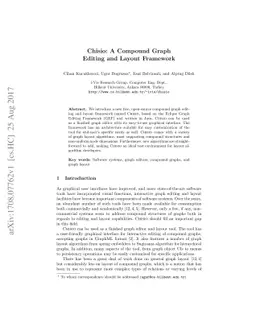 Chisio: A Compound Graph Editing and Layout Framework