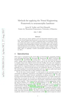 Methods for applying the Neural Engineering Framework to neuromorphic
  hardware