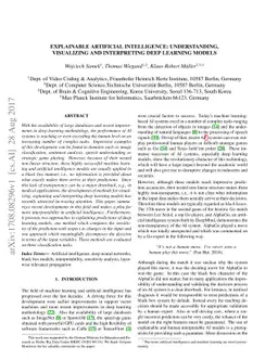 Explainable Artificial Intelligence: Understanding, Visualizing and
  Interpreting Deep Learning Models