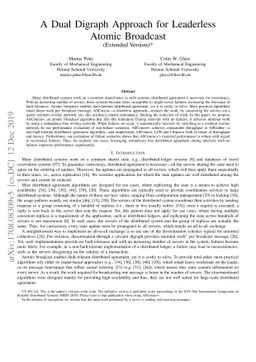 A Dual Digraph Approach for Leaderless Atomic Broadcast (Extended
  Version)