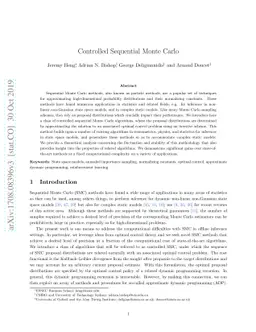 Controlled Sequential Monte Carlo