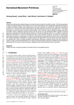 Kernelized Movement Primitives