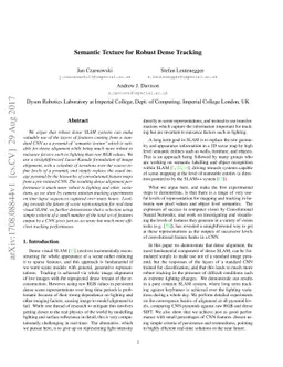 Semantic Texture for Robust Dense Tracking