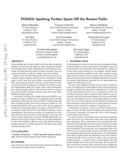 POISED: Spotting Twitter Spam Off the Beaten Paths