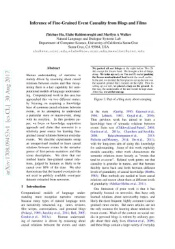 Inference of Fine-Grained Event Causality from Blogs and Films