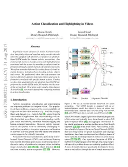 Action Classification and Highlighting in Videos