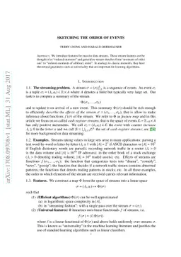 Sketching the order of events