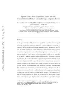 Sparse-then-Dense Alignment based 3D Map Reconstruction Method for
  Endoscopic Capsule Robots