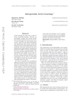 Interpretable Active Learning