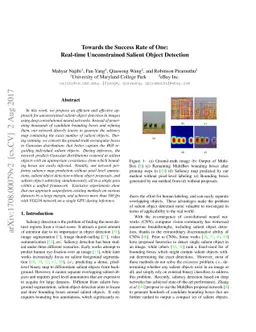 Towards the Success Rate of One: Real-time Unconstrained Salient Object
  Detection