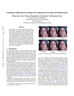 Learning to Hallucinate Face Images via Component Generation and
  Enhancement