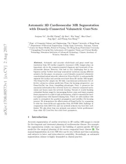 Automatic 3D Cardiovascular MR Segmentation with Densely-Connected
  Volumetric ConvNets