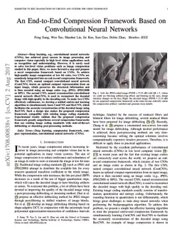 An End-to-End Compression Framework Based on Convolutional Neural
  Networks