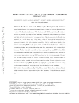 Hamiltonian Monte Carlo with Energy Conserving Subsampling