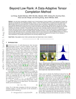 Beyond Low Rank: A Data-Adaptive Tensor Completion Method