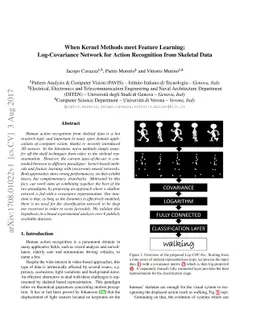 When Kernel Methods meet Feature Learning: Log-Covariance Network for
  Action Recognition from Skeletal Data