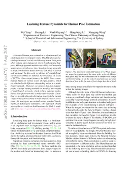 Learning Feature Pyramids for Human Pose Estimation