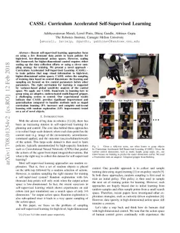 CASSL: Curriculum Accelerated Self-Supervised Learning