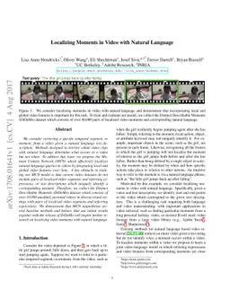 Localizing Moments in Video with Natural Language