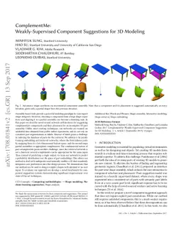 ComplementMe: Weakly-Supervised Component Suggestions for 3D Modeling