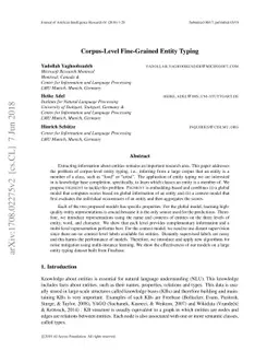 Corpus-level Fine-grained Entity Typing
