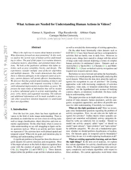 What Actions are Needed for Understanding Human Actions in Videos?
