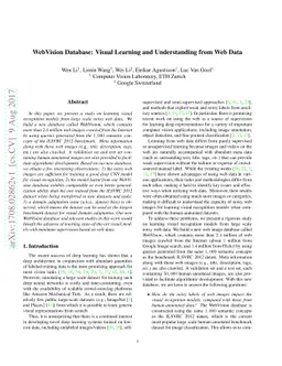 WebVision Database: Visual Learning and Understanding from Web Data