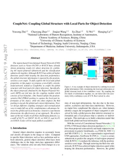 CoupleNet: Coupling Global Structure with Local Parts for Object
  Detection