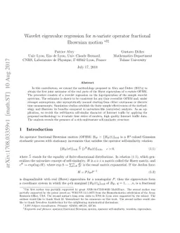 Wavelet eigenvalue regression for $n$-variate operator fractional
  Brownian motion