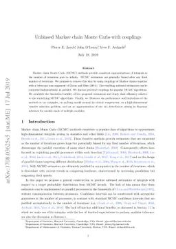 Unbiased Markov chain Monte Carlo with couplings